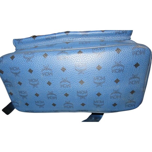 MCM München Visetos Leather Stud Embellished Backpack Laptop Bag - Picture 6 of 15